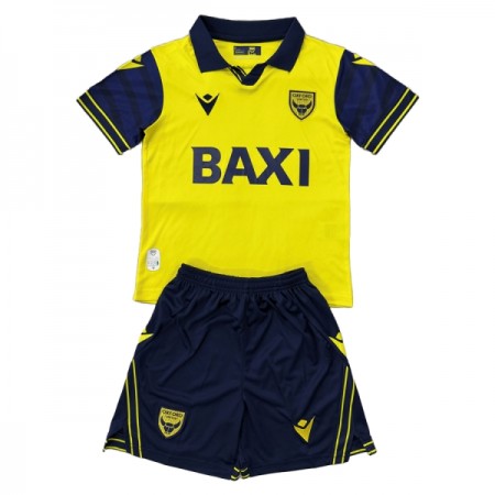 Oxford United Børn Hjemmebanesæt 2025-26 Kortærmet(+ Korte bukser)