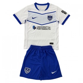 Portsmouth Børn Udebanesæt 2025-26 Kortærmet(+ Korte bukser)