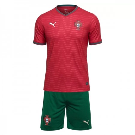 Portugal Børn Hjemmebanesæt VM Fodbold 2026 Kortærmet(+ Korte bukser)