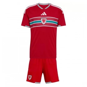 Wales Børn Hjemmebanesæt VM Fodbold 2026 Kortærmet(+ Korte bukser)