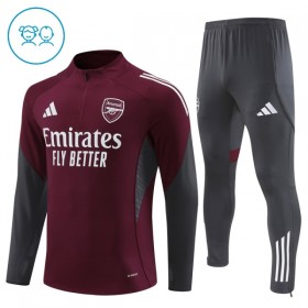 Arsenal Børn Rød Trænings Sweatshirt Kvart-Zip 2025-26