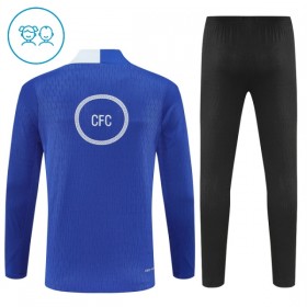 Chelsea Børn Blå Trænings Sweatshirt Kvart-Zip 2025-26
