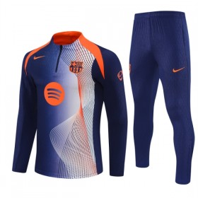 FC Barcelona Blå Trænings Sweatshirt Kvart-Zip 2025-26