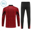 Feyenoord Rotterdam Børn Rød Trænings Sweatshirt Kvart-Zip 2025-26