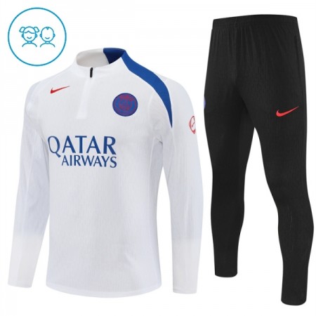 Paris Saint-Germain Børn Hvid Trænings Sweatshirt Kvart-Zip 2025-26
