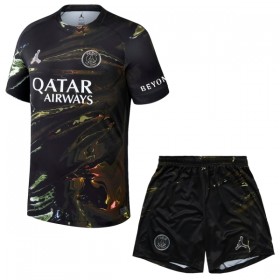 Paris Saint-Germain Night Edition Børn Trøje 2025-26 Kortærmet(+ Korte bukser)