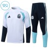 Argentina Børn Hvid Trænings Sweatshirt Kvart-Zip 2026-27