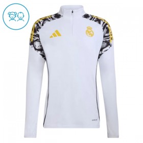 Real Madrid Børn Hvid Trænings Sweatshirt Kvart-Zip 2026-27