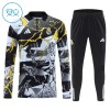 Real Madrid Marvel Børn Sort Trænings Sweatshirt Kvart-Zip 2026-27