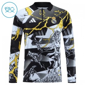Real Madrid Marvel Børn Sort Trænings Sweatshirt Kvart-Zip 2026-27