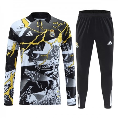 Real Madrid Marvel Sort Trænings Sweatshirt Kvart-Zip 2026-27