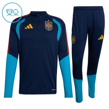 Spanien Navy Version Børn Trænings Sweatshirt Kvart-Zip 2026-27