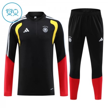 Tyskland Børn Sort Trænings Sweatshirt Kvart-Zip 2026-27