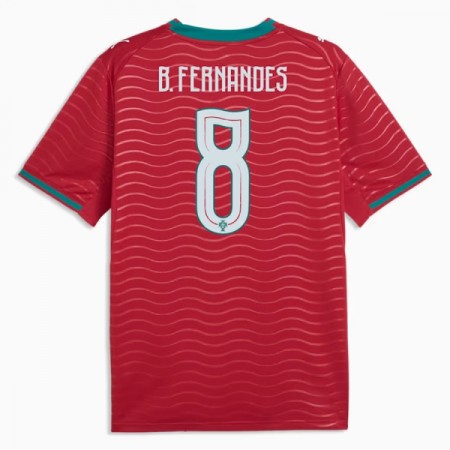 Portugal B. Fernandes 8 Hjemmebanesæt VM Fodbold 2026 Kortærmet