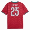 Portugal Nuno Mendes 25 Hjemmebanesæt VM Fodbold 2026 Kortærmet