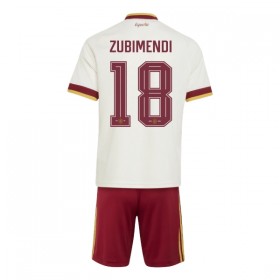 Spanien Zubimendi 18 Børn Udebanesæt VM Fodbold 2026 Kortærmet(+ Korte bukser)
