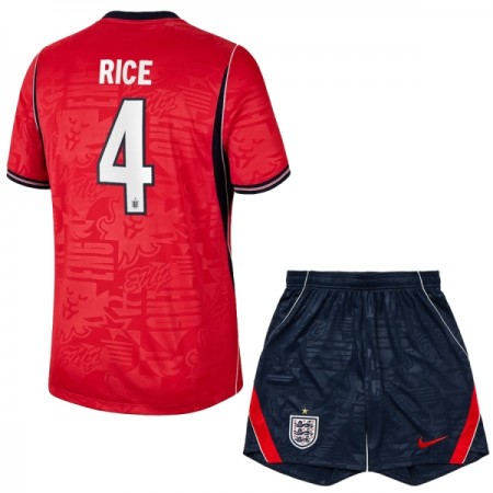 England Rice 4 Børn Udebanesæt VM Fodbold 2026 Kortærmet(+ Korte bukser)