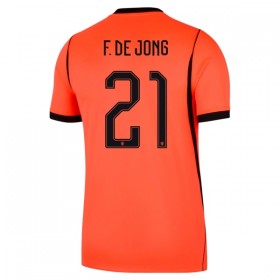 Holland Frenkie de Jong 21 Hjemmebanesæt VM Fodbold 2026 Kortærmet