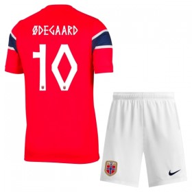 Norge Odegaard 10 Børn Hjemmebanesæt VM Fodbold 2026 Kortærmet(+ Korte bukser)