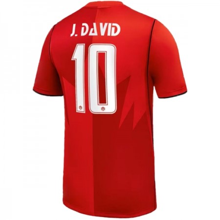 Canada J. David 10 Hjemmebanesæt VM Fodbold 2026 Kortærmet