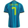 Colombia Luis Diaz 7 Udebanesæt VM Fodbold 2026 Kortærmet