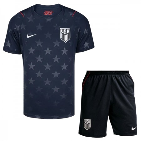 USA Børn Udebanesæt VM Fodbold 2026 Kortærmet(+ Korte bukser)