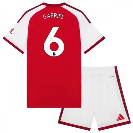 Arsenal Gabriel 6 Børn Hjemmebanesæt 2026-27 Kortærmet(+ Korte bukser)