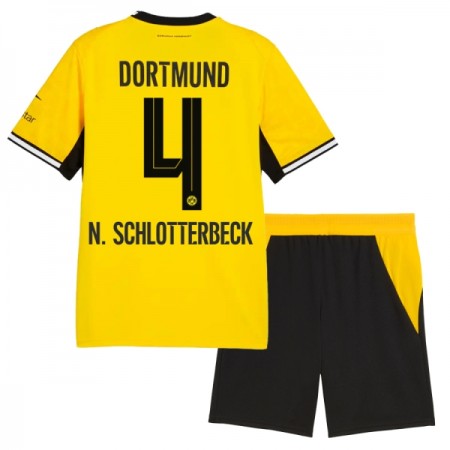 Borussia Dortmund N. Schlotterbeck 4 Børn Hjemmebanesæt 2026-27 Kortærmet(+ Korte bukser)