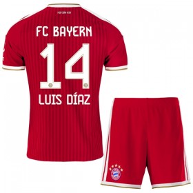 FC Bayern München Luis Diaz 14 Børn Hjemmebanesæt 2026-27 Kortærmet(+ Korte bukser)