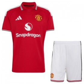 Manchester United Børn Hjemmebanesæt 2026-27 Kortærmet(+ Korte bukser)