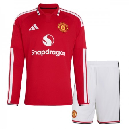 Manchester United Børn Hjemmebanesæt 2026-27 Langærmet(+ Korte bukser)