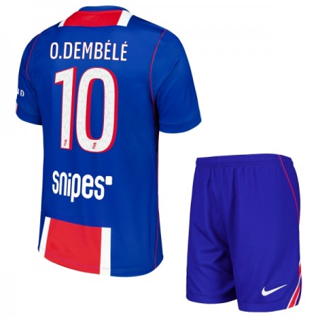 Paris Saint-Germain O. Dembele 10 Børn Hjemmebanesæt 2026-27 Kortærmet(+ Korte bukser)