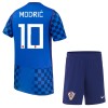 Kroatien Modrić 10 Børn Udebanesæt VM Fodbold 2026 Kortærmet(+ Korte bukser)