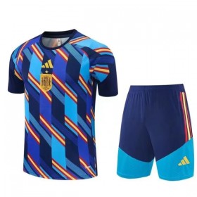 Spanien Pre-Match Børn Trøje VM Fodbold 2026 Kortærmet(+ Korte bukser)