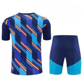 Spanien Pre-Match Børn Trøje VM Fodbold 2026 Kortærmet(+ Korte bukser)