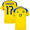 Sverige Gyokeres 17 Hjemmebanesæt VM Fodbold 2026 Kortærmet