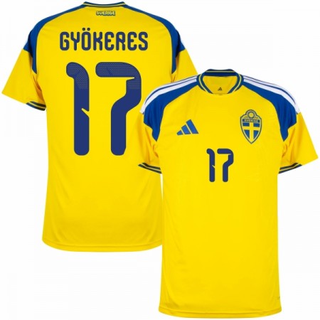 Sverige Gyokeres 17 Hjemmebanesæt VM Fodbold 2026 Kortærmet
