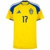 Sverige Gyokeres 17 Hjemmebanesæt VM Fodbold 2026 Kortærmet