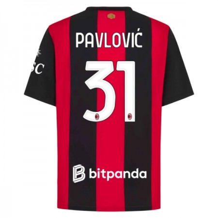 AC Milan Pavlovic 31 Hjemmebanesæt 2026-27 Kortærmet