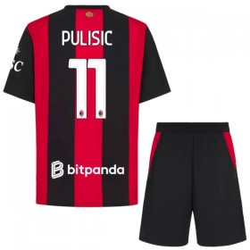 AC Milan Pulisic 11 Børn Hjemmebanesæt 2026-27 Kortærmet(+ Korte bukser)