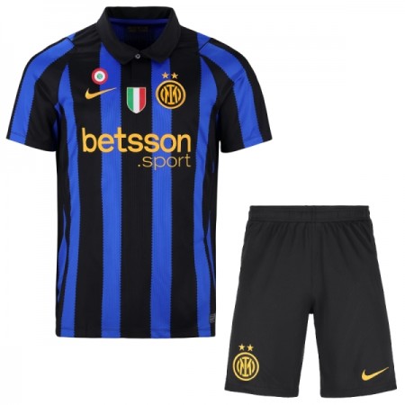 Inter Milan Børn Hjemmebanesæt 2026-27 Kortærmet(+ Korte bukser)