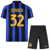 Inter Milan Dimarco 32 Børn Hjemmebanesæt 2026-27 Kortærmet(+ Korte bukser)