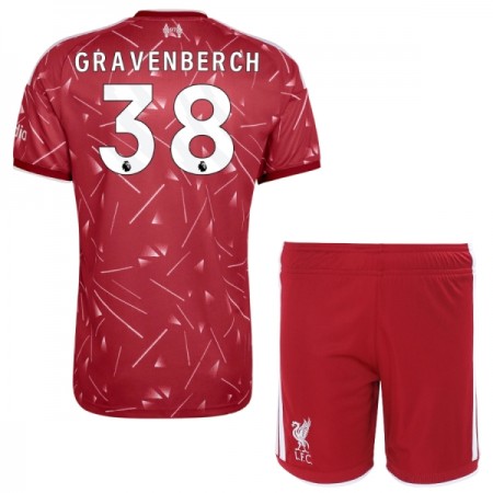 Liverpool Gravenberch 38 Børn Hjemmebanesæt 2026-27 Kortærmet(+ Korte bukser)