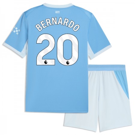 Manchester City Bernardo 20 Børn Hjemmebanesæt 2026-27 Kortærmet(+ Korte bukser)