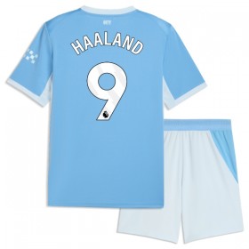 Manchester City Haaland 9 Børn Hjemmebanesæt 2026-27 Kortærmet(+ Korte bukser)