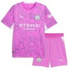 Manchester City Målmand Børn Udebanesæt Pink 2026-27 Kortærmet(+ Korte bukser)