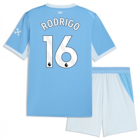 Manchester City Rodrigo 16 Børn Hjemmebanesæt 2026-27 Kortærmet(+ Korte bukser)