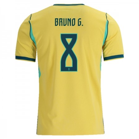 Brasilien Bruno Guimaraes 8 Hjemmebanesæt VM Fodbold 2026 Kortærmet
