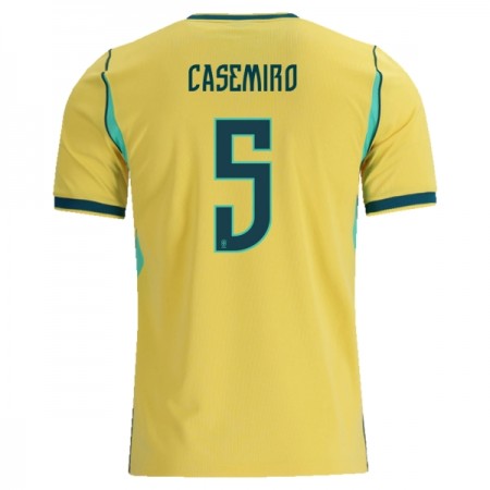 Brasilien Casemiro 5 Hjemmebanesæt VM Fodbold 2026 Kortærmet