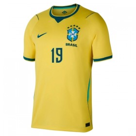 Brasilien Endrick 19 Hjemmebanesæt VM Fodbold 2026 Kortærmet
